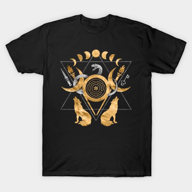 Symbols of Hecate T-Shirt by Nartissima